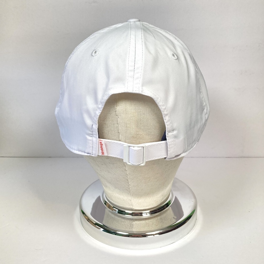 Bird Dogs White Golf Hat Ball Cap, Adjustable Back Strap, Logo, Stretchy, Sports - Picture 3 of 5